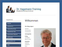 Tablet Screenshot of hagemann-training.de